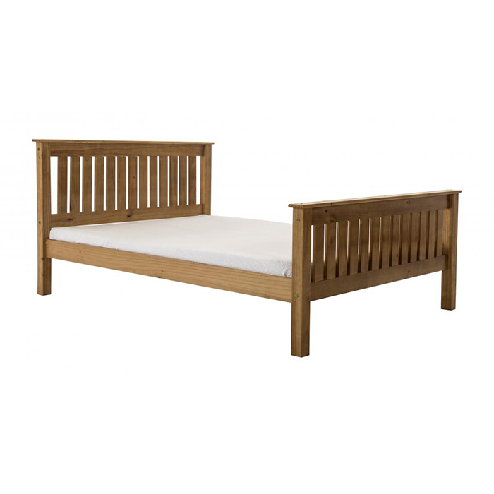 Manila High Foot End Antique Pine Bedsteads From